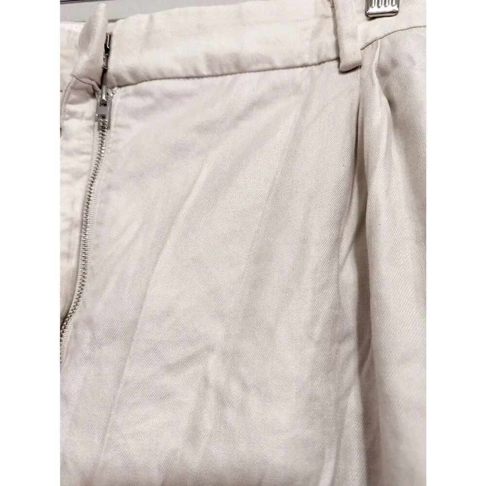 Aritzia babaton sadiki linen blend pants size 12